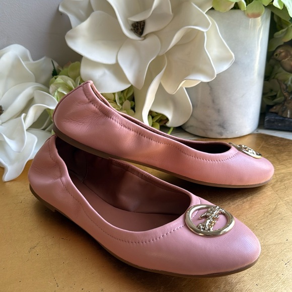 Coach Bailey Ballet Flat in Pink Leather - Picture 1 of 16